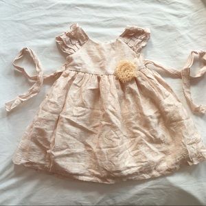EUC sz 2T Laura Ashley Blush taffeta dress